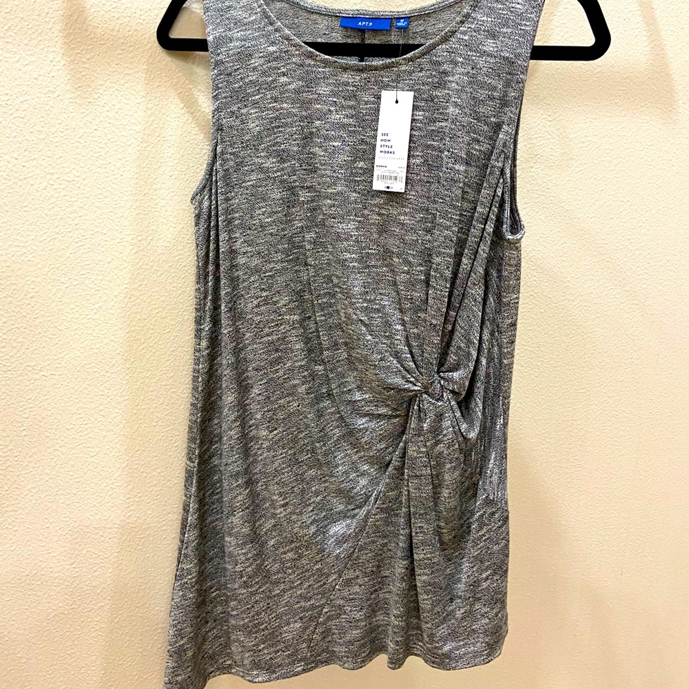Apt.9 tunic tank top with front twist